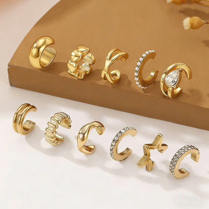Women's & Men's Korean Style Minority Simple Unique Design Cold Cool Ear Clip - Daebak