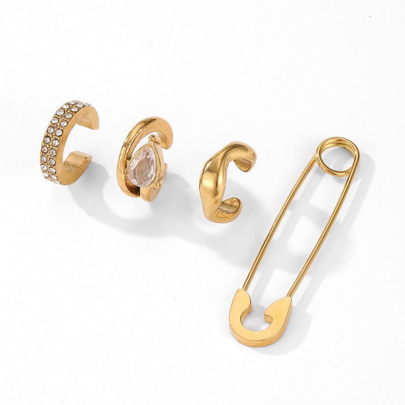 Women's & Men's Korean Style Minority Simple Unique Design Cold Cool Ear Clip - Daebak
