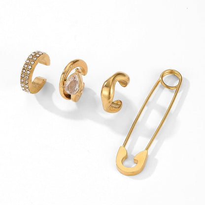 Women's & Men's Korean Style Minority Simple Unique Design Cold Cool Ear Clip - Daebak