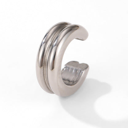 Women's & Men's Korean Style Minority Simple Unique Design Cold Cool Ear Clip - Daebak