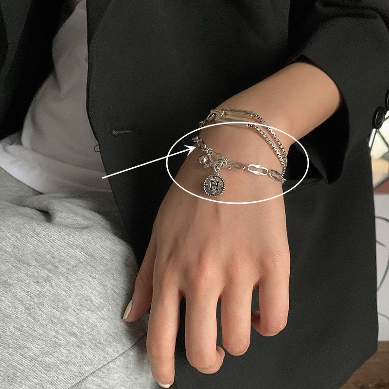 Women's & Men's Korean Style Vintage Vine Five-pointed Star Cross Bracelet - Daebak