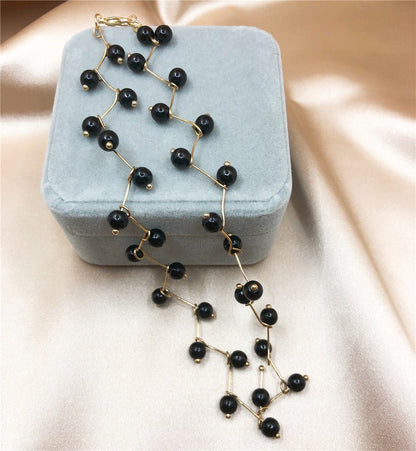 Women's Pearl Neck Band Simple Necklet Neckband Korean Necklaces - Daebak