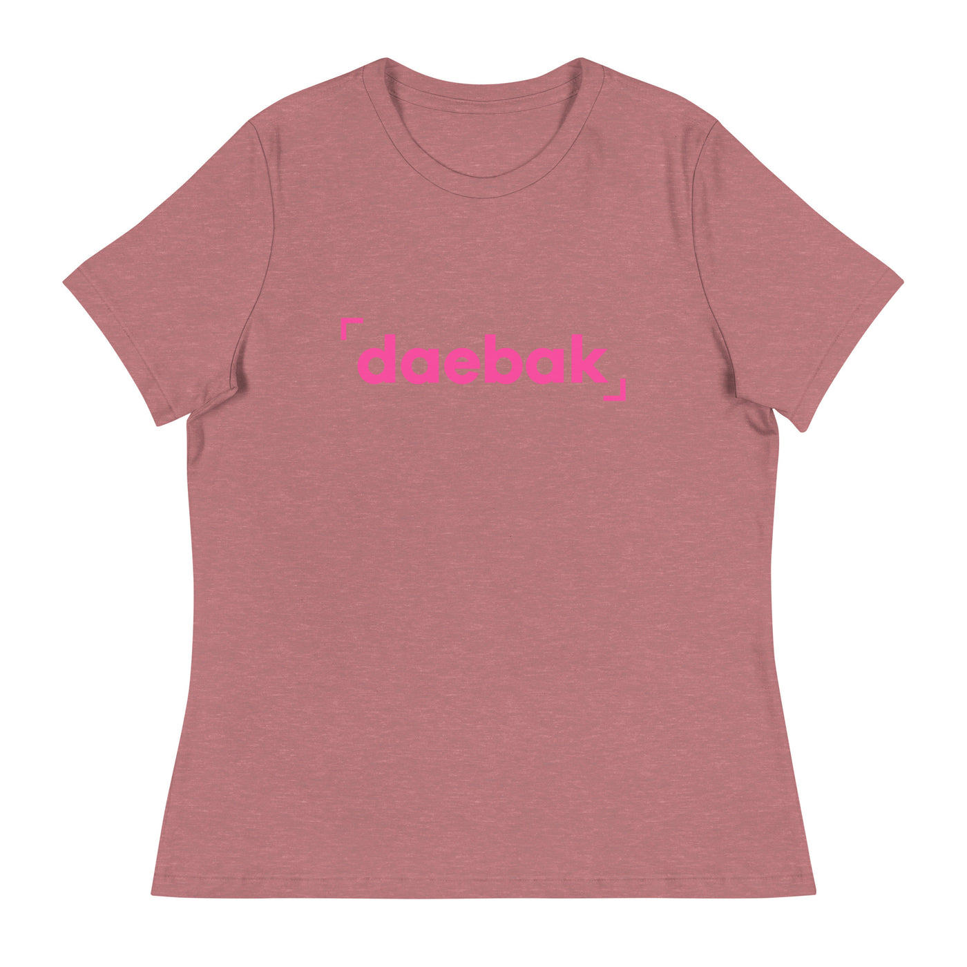 Daebak Basic Tee (Women) - Pink Logo