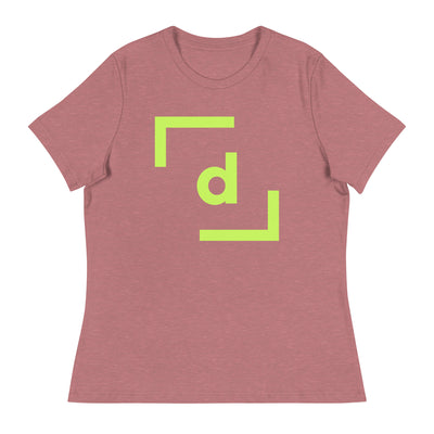 D’ Basic Tee (Women) - Green Logo