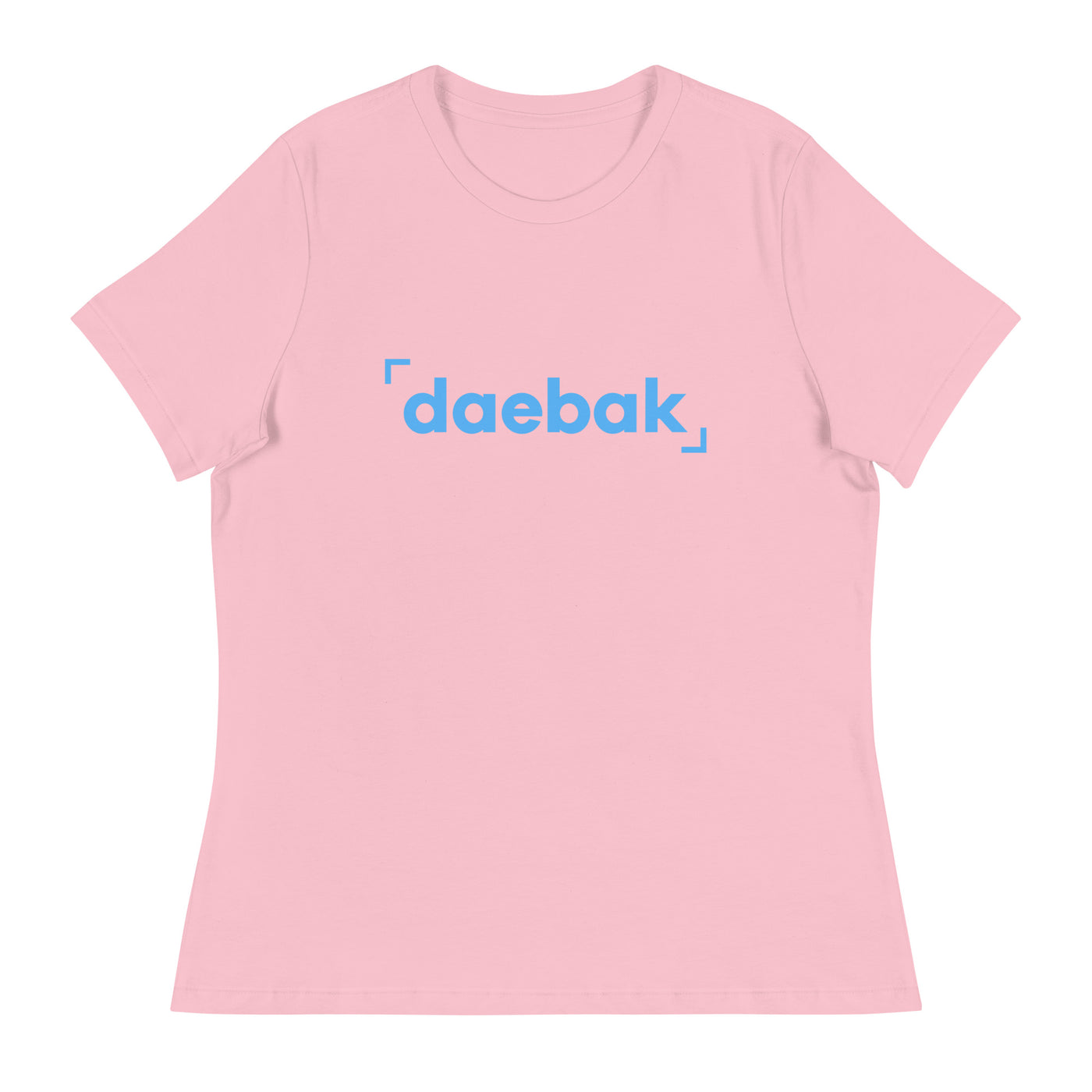 Daebak Basic Tee (Women) - Blue Logo