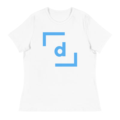 D’ Basic Tee (Women) - Blue Logo