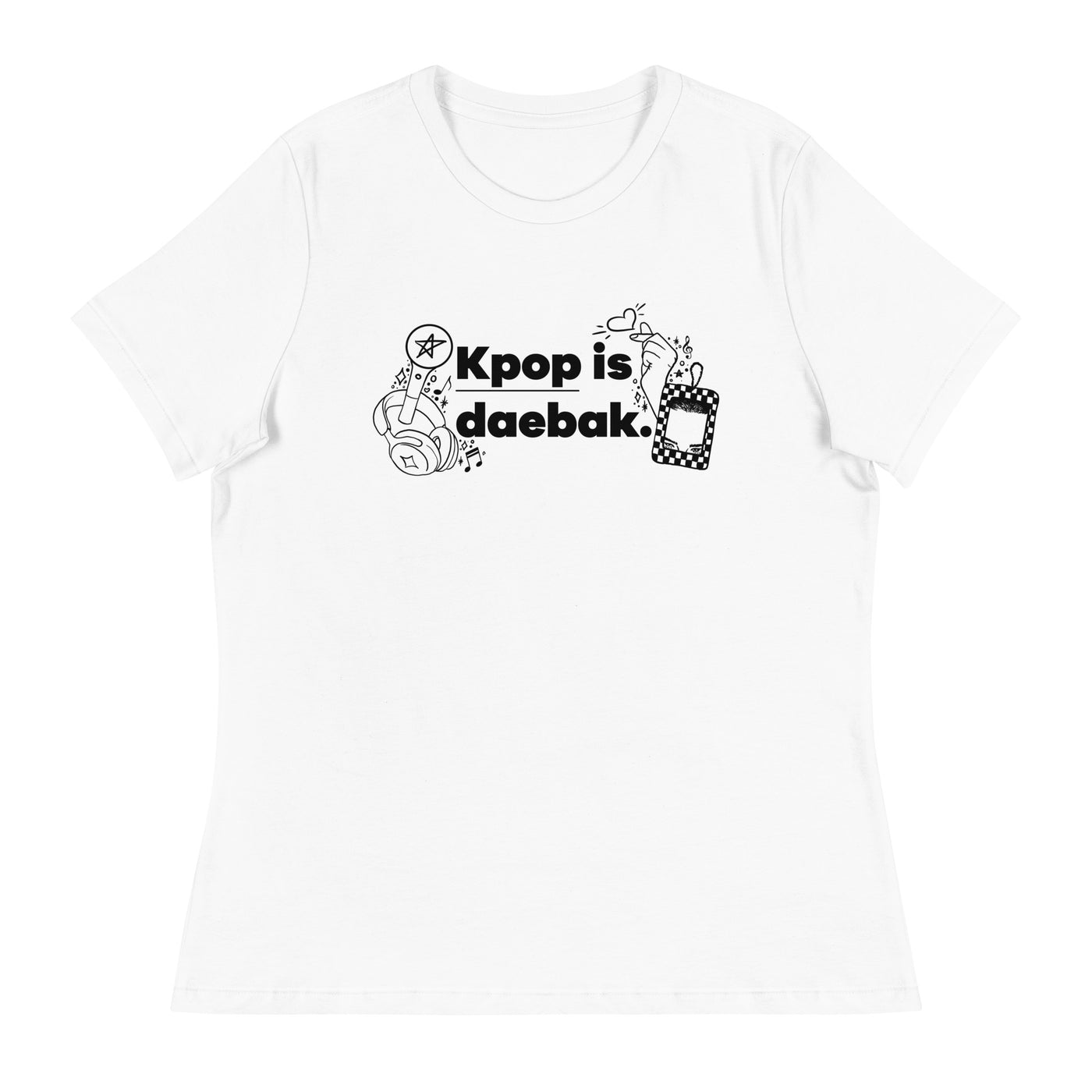 KPop is Daebak Basic Graphic Tee (Women)