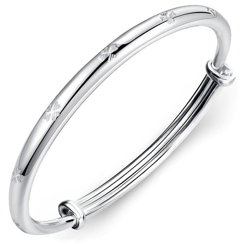 Women's Sier Korean Solid Fashion For Girlfriend Bracelets - Daebak