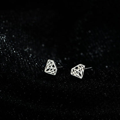 Women's Simple Sweet Cutout Ear Affordable Luxury Fashion Style Korean Niche Stud Earrings - Daebak
