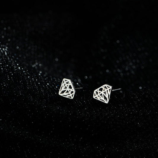 Women's Simple Sweet Cutout Ear Affordable Luxury Fashion Style Korean Niche Stud Earrings - Daebak