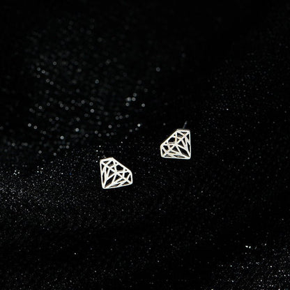 Women's Simple Sweet Cutout Ear Affordable Luxury Fashion Style Korean Niche Stud Earrings - Daebak