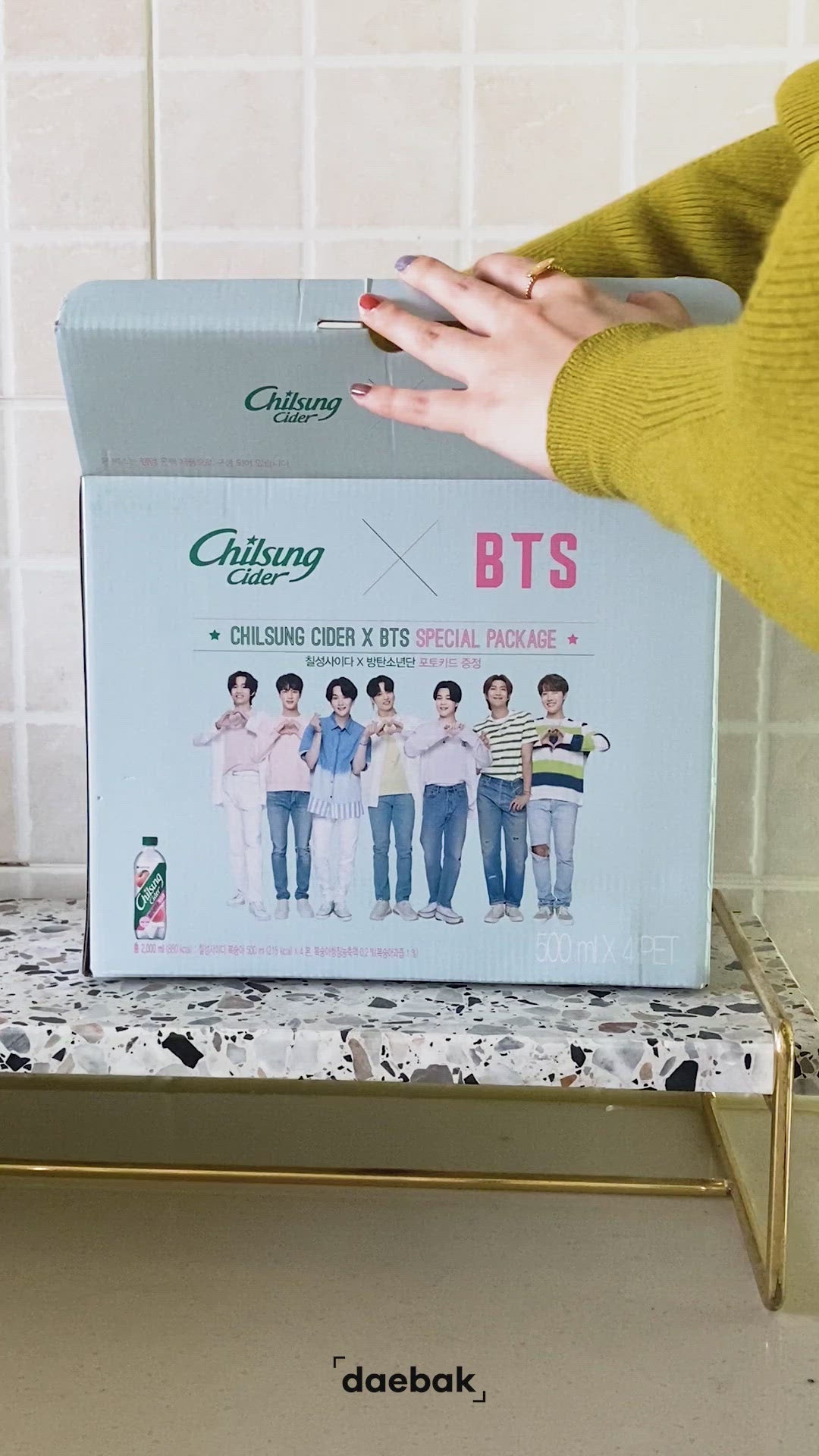(Limited Edition) Chilsung Cider x BTS Special Package