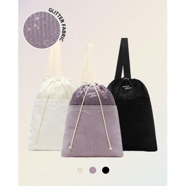 ALMOSTBLUE Twinkle Corduroy Sling Bag (used by LOONA's Kim Lip) - Daebak