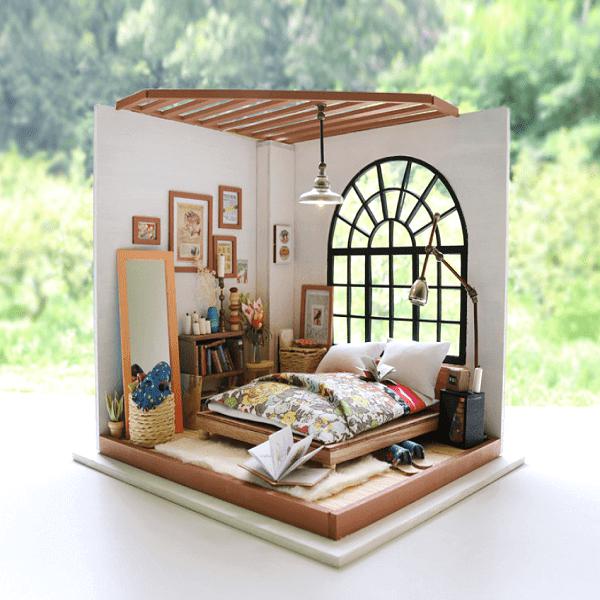 Alice's Dreamy Bedroom Miniature DIY Package - Daebak