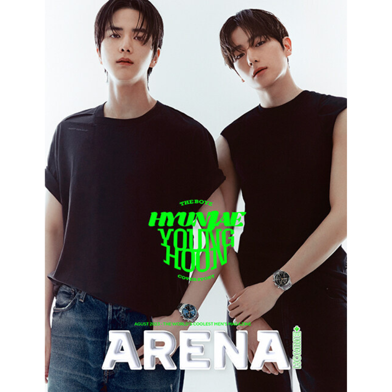 Arena Homme+ August 2023 Issue (Cover: The Boyz Younghoon & Hyunjae) - A