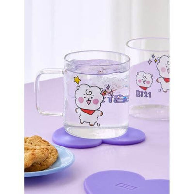 BT21 BABY Glass Mug & Coaster Set - Daebak
