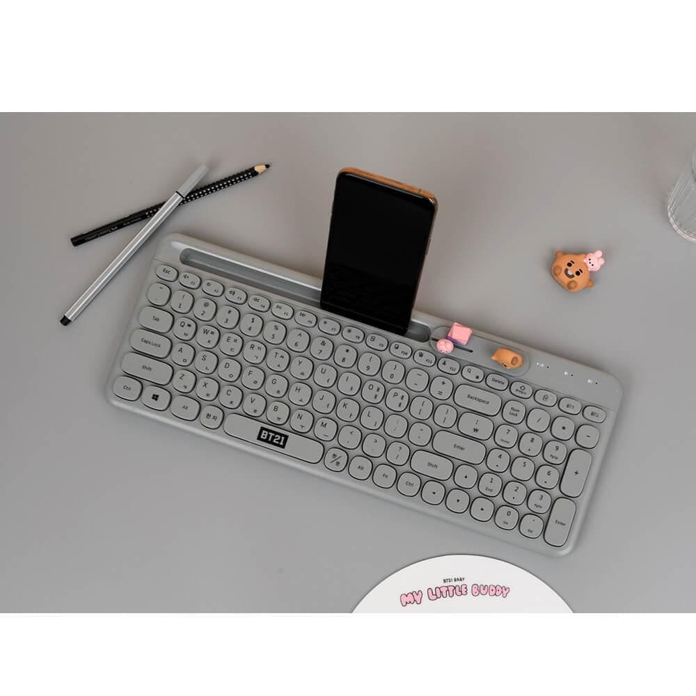 BT21 BABY My Little Buddy Multi-Pairing Wireless Keyboard + Mouse Set - Daebak