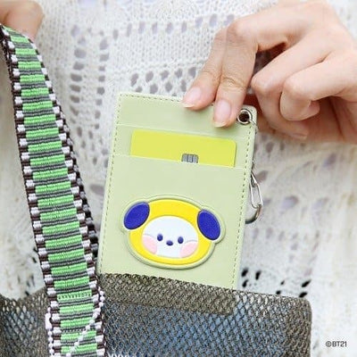 BT21 [minini] Leather Patch Card Holder - Daebak