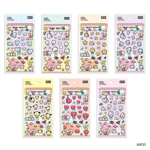 BT21 [minini] Phone Case Sticker Pack x3 - Daebak