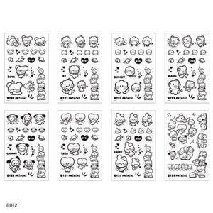 BT21 [minini] Tattoo Sticker Set - Daebak