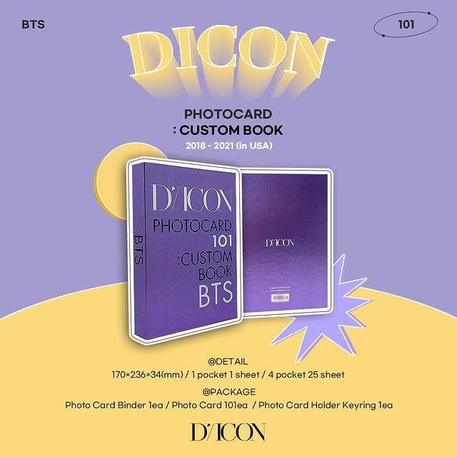 BTS - DICON PHOTOCARD 101: CUSTOM BOOK - Daebak