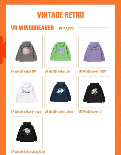 BTS [PTD POP-UP] VR Windbreaker - Daebak