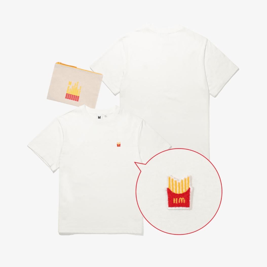 BTS x McDonald's Logo T-Shirt (White) - Daebak