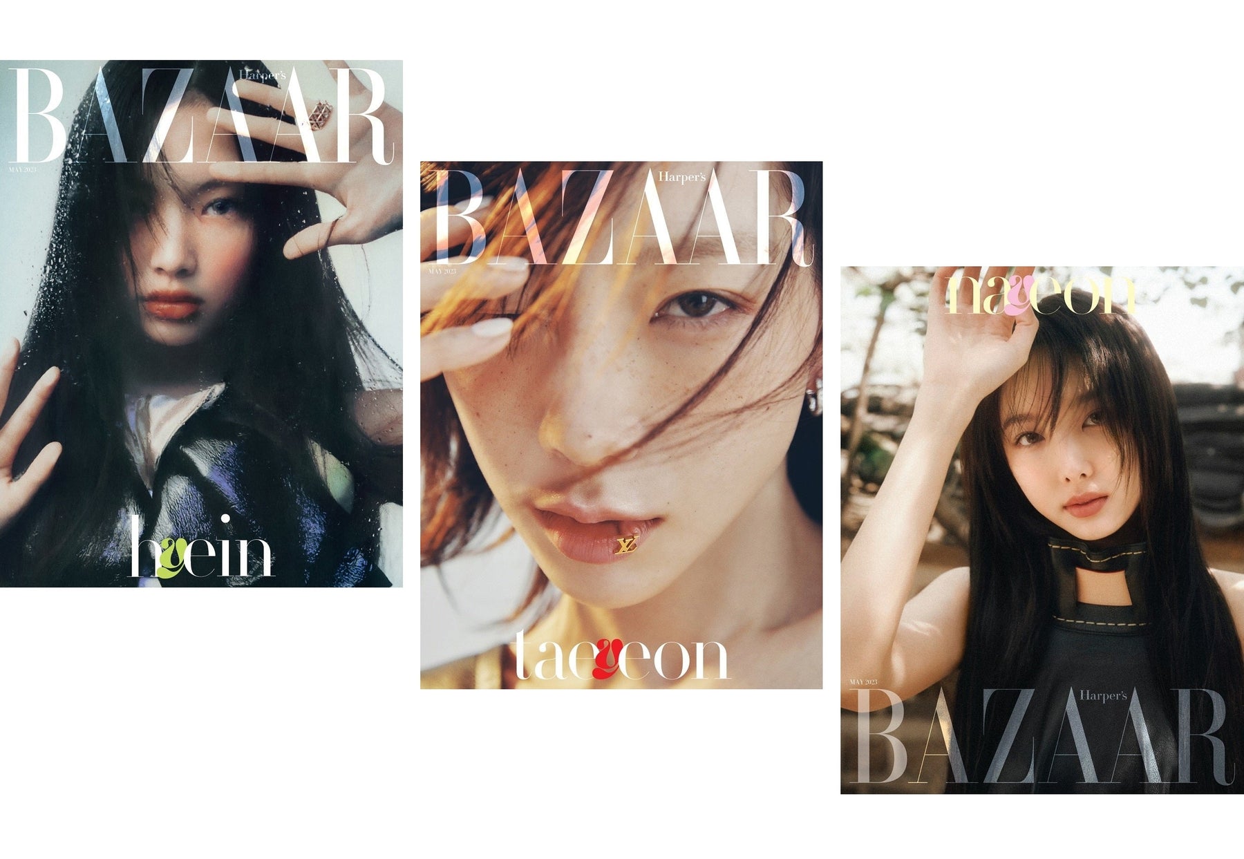 NewJeans's Hyein, TWICE's Nayeon, & Girls' Generation's Taeyeon stun in ' Louis Vuitton' for 'Harper's Bazaar