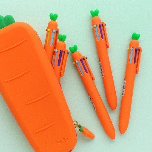 Carrot 6 Color Ballpoint Pen x3 - Daebak