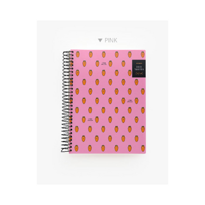 Carrot PP University Ring Notebook - Pink