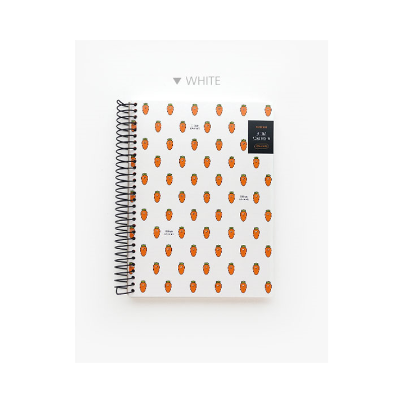 Carrot PP University Ring Notebook - White