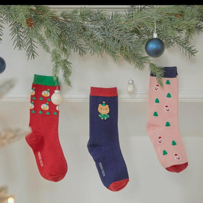 Christmas Socks 3P Set - Daebak