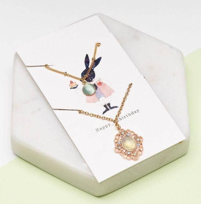Congratulations On Your Unbirthday Necklace (handmade) - Daebak