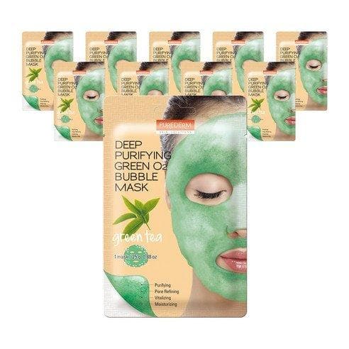 Deep Purifying Green O2 Bubble Mask Green Tea (10ea) - Daebak