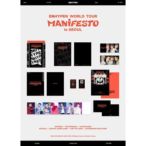 ENHYPEN - WORLD TOUR MANIFESTO in SEOUL (Digital Code + DVD)