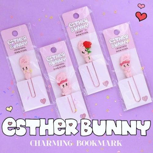 Esther Bunny Charming Bookmark (3ea) - Daebak