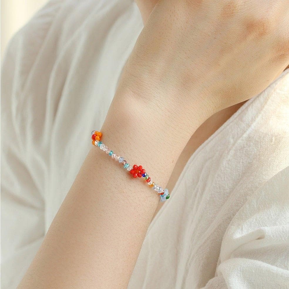Flower Garden Color Beads Bracelet (worn by TWICE Sana) - Daebak
