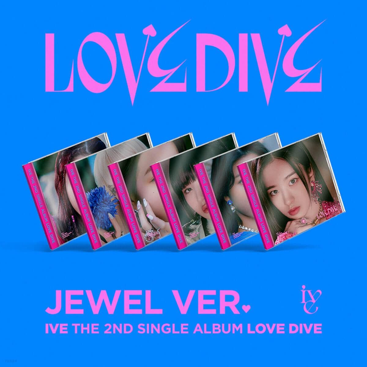 IVE - Love Dive (2nd Single Album) Jewel Case Ver. - Daebak