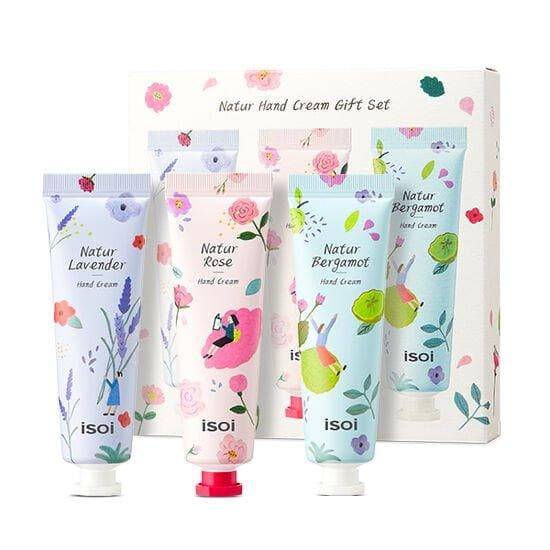 Isoi Natur Hand Cream 3 types Gift Set - Daebak