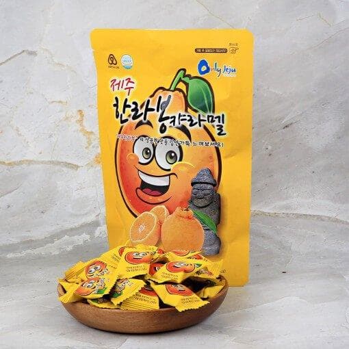 Jeju Hallabong Caramel Candy (180g) - Daebak