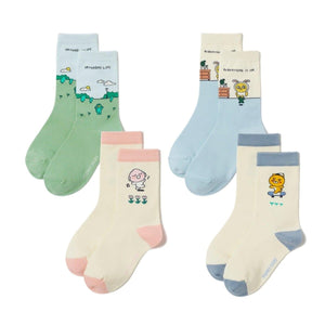 Kakao Friends Medium Socks Set (4 pairs) - Daebak