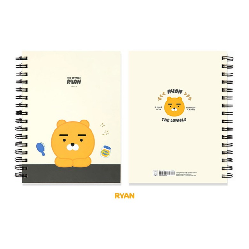 Kakao Friends A5 Spring Index Notebook - Ryan