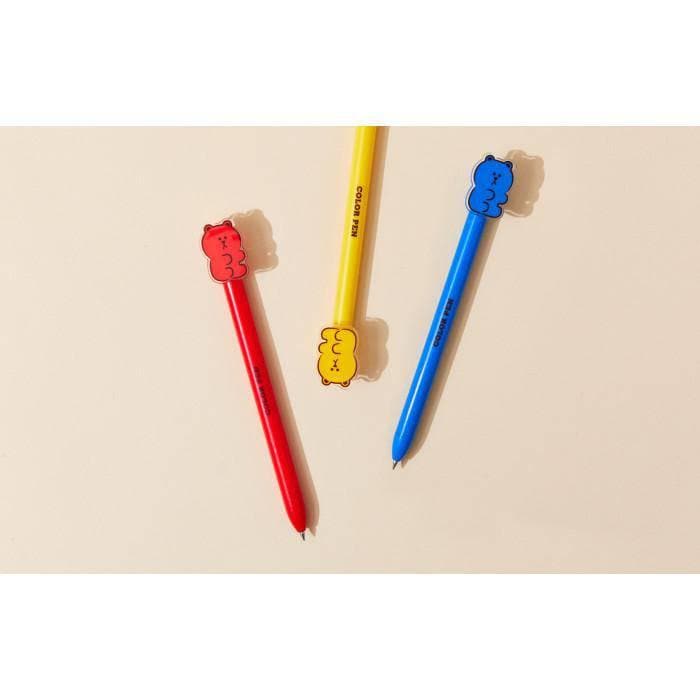 LINE FRIENDS Jelly Brown Gel Pen Set (3EA) - Daebak