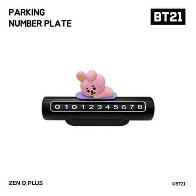 (Last stock!) BT21 BABY Parking Number Plate - Daebak