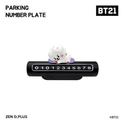 (Last stock!) BT21 BABY Parking Number Plate - Daebak