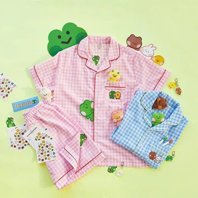 (Last stock!) LINE FRIENDS [minini] Woven Pajama Set - Daebak