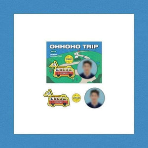 (Last stock!) WONHO [OHHOHO TRIP] - Pin Button & Wappen Badge Set - Daebak