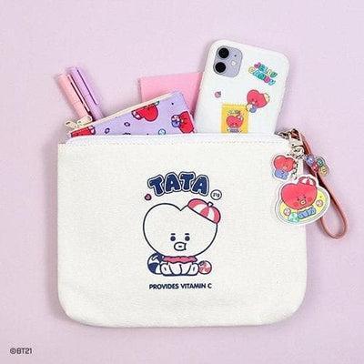(Last stock!) monopoly x BT21 BABY Canvas Pouch L (Jelly Candy) - Daebak