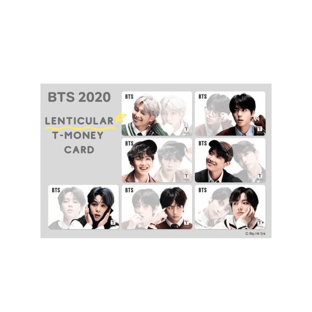(Limited stock) BTS X T-money Lenticular Card 2020 - Daebak