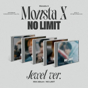MONSTA X - No Limit (10th Mini Album) (Jewel Case Ver.) 5-SET - Daebak